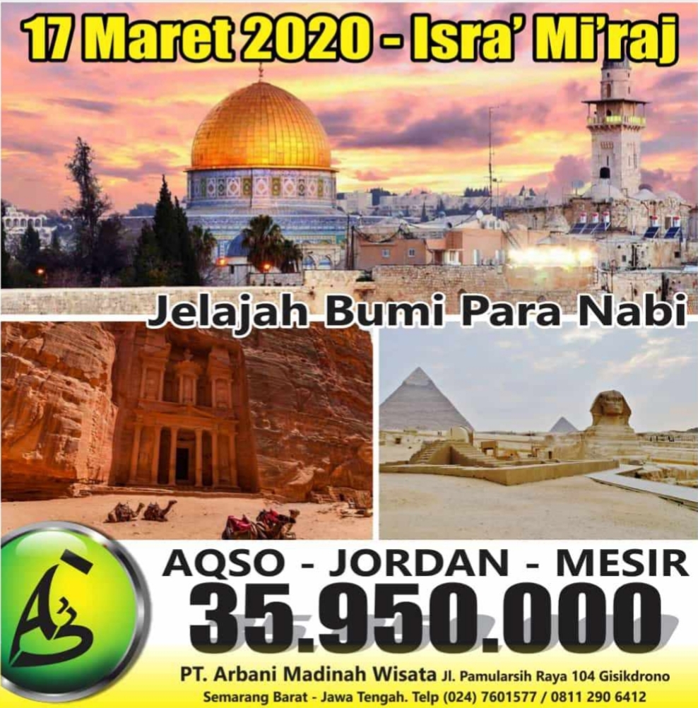 Wisata Halal Aqso Jordan mesir